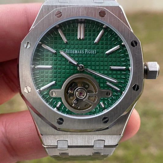 Audemars Piguet Royal Oak Tourbillon Extra-thin Clean 41 mm - رويال اوك توربيلون مينا نيلي