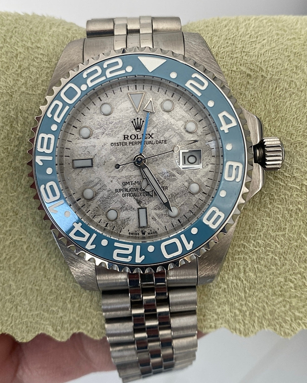 Blue Rolex GMT Master II Meteorite 43 mm - Clone 100%