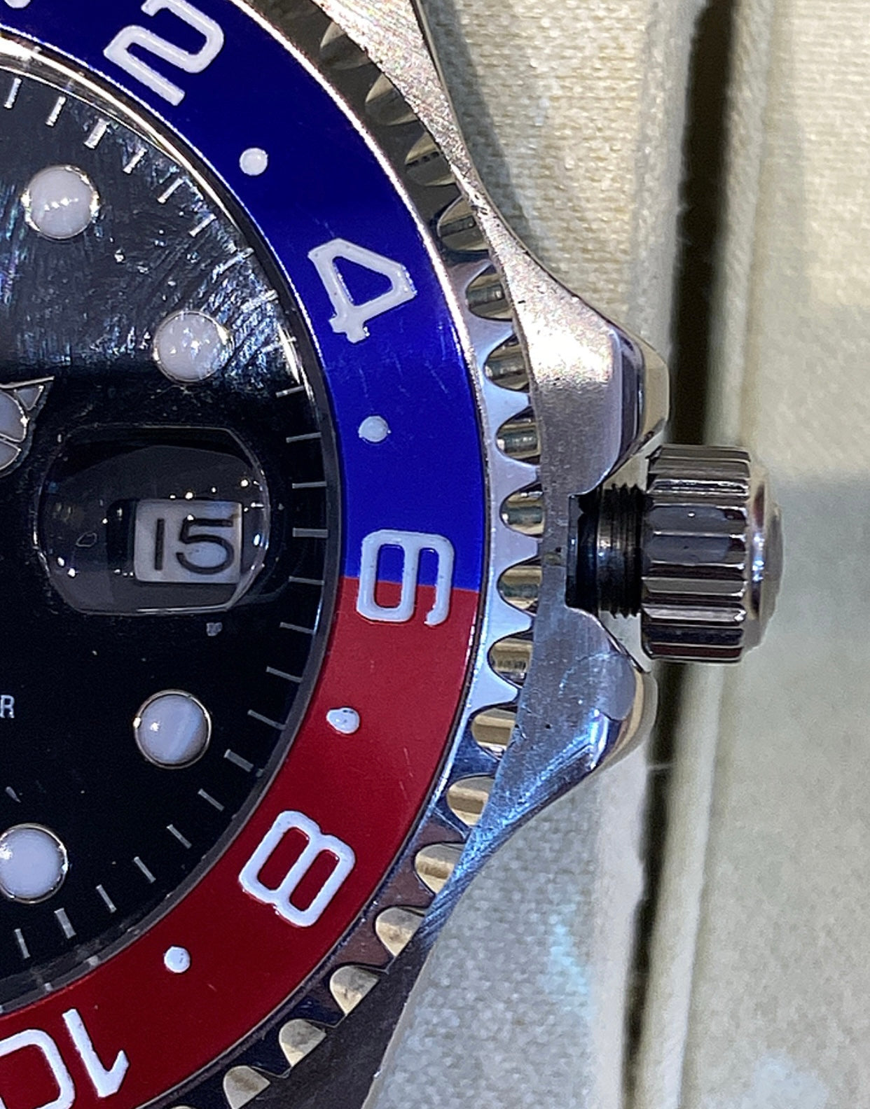 43 mm رولكس جي ام تي ببسي اصدار ٢٠٢٤ كلين تايتل + الكارد الذكي الجديد