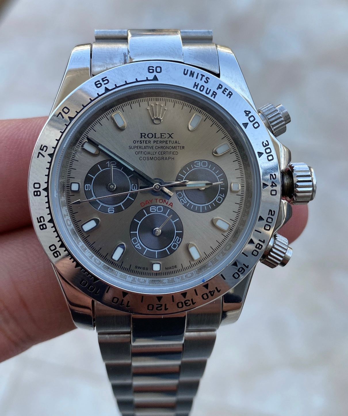 عرض الساعه رقم ١٠٠ في المتجر رح نبيعها بسعر التكلفه - دايتونا تايتانيوم اصدار ٢٠٠٧