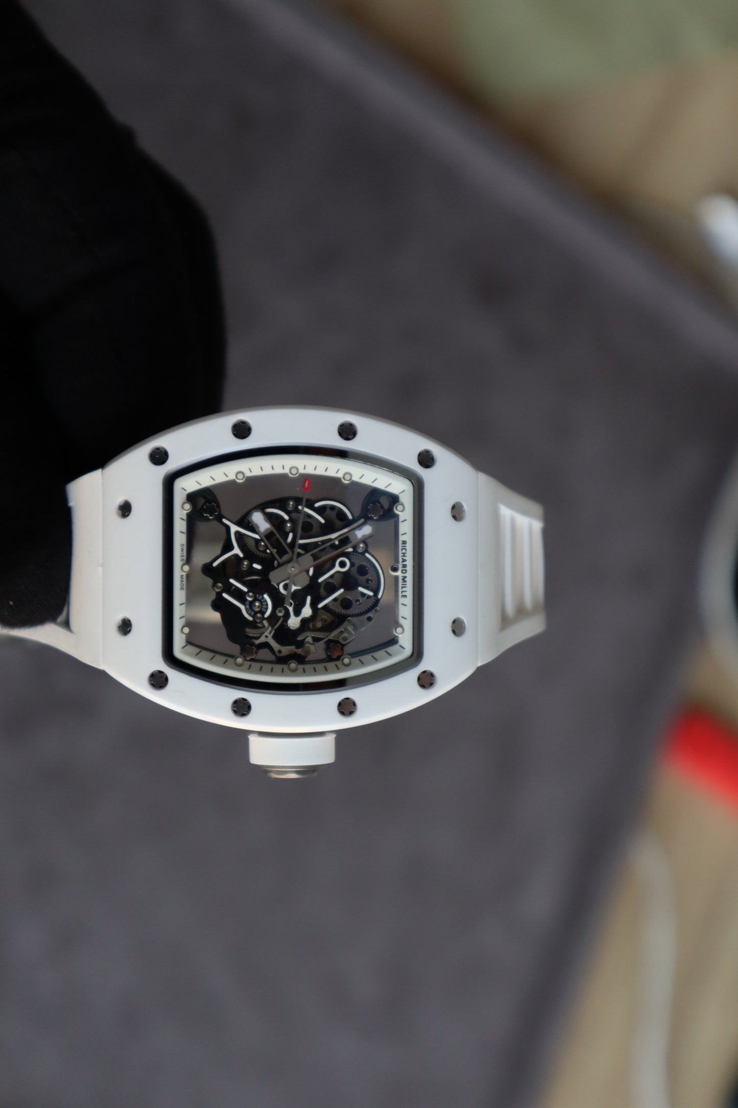 ريتشارد ميل بوبا واتسون وايت سيراميك اديشن - الساعة كلين طبق الأصل حبة واحدة