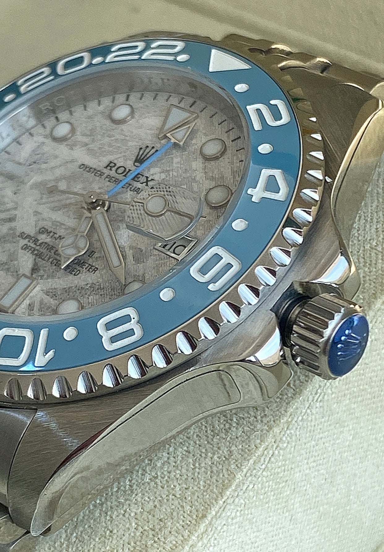 Blue Rolex GMT Master II Meteorite 43 mm - Clone 100%