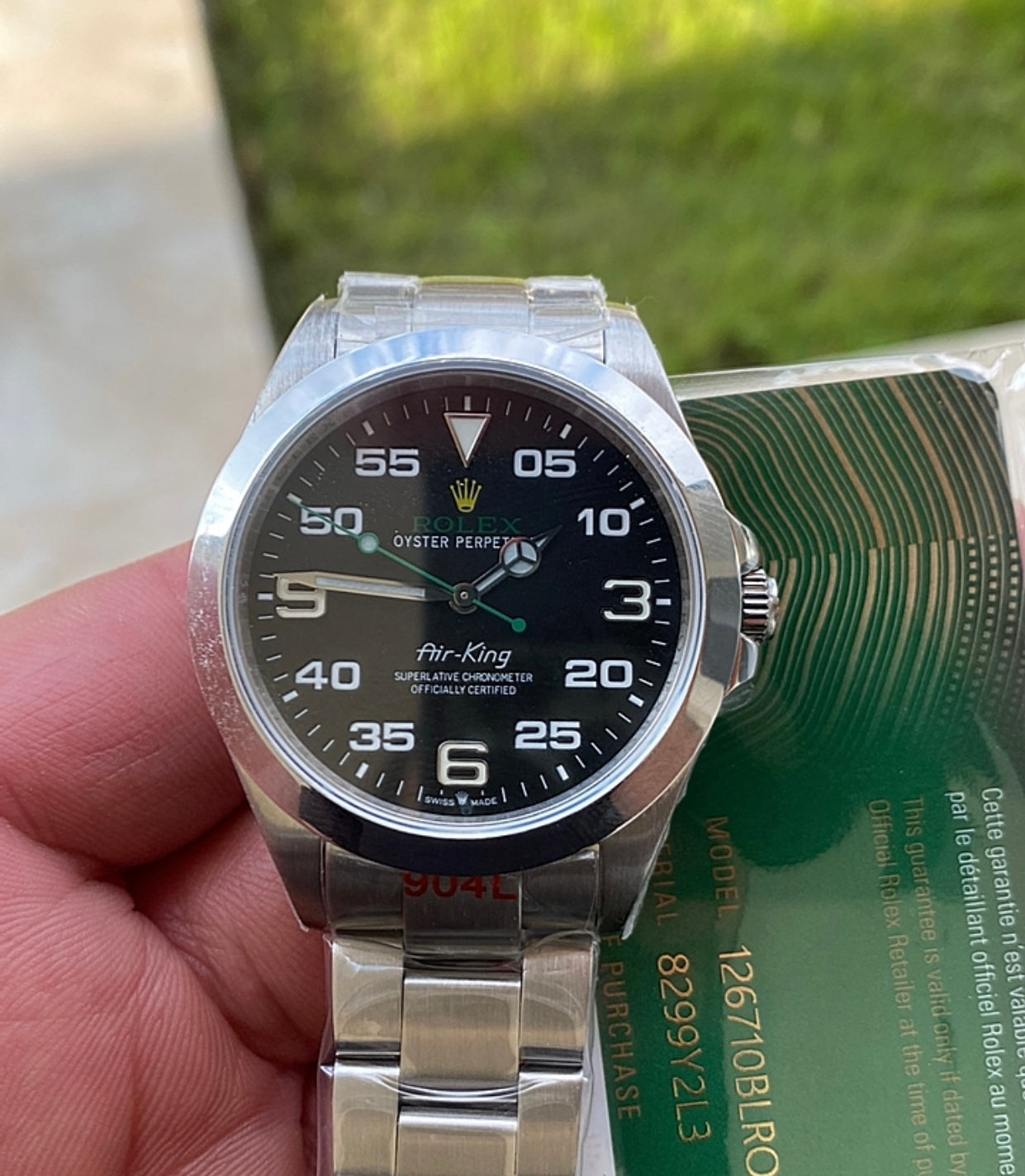 روليكس اير كنج اويستر ٢٠٢٤ - كلين قطعة واحدة ستيل ٩٠٤