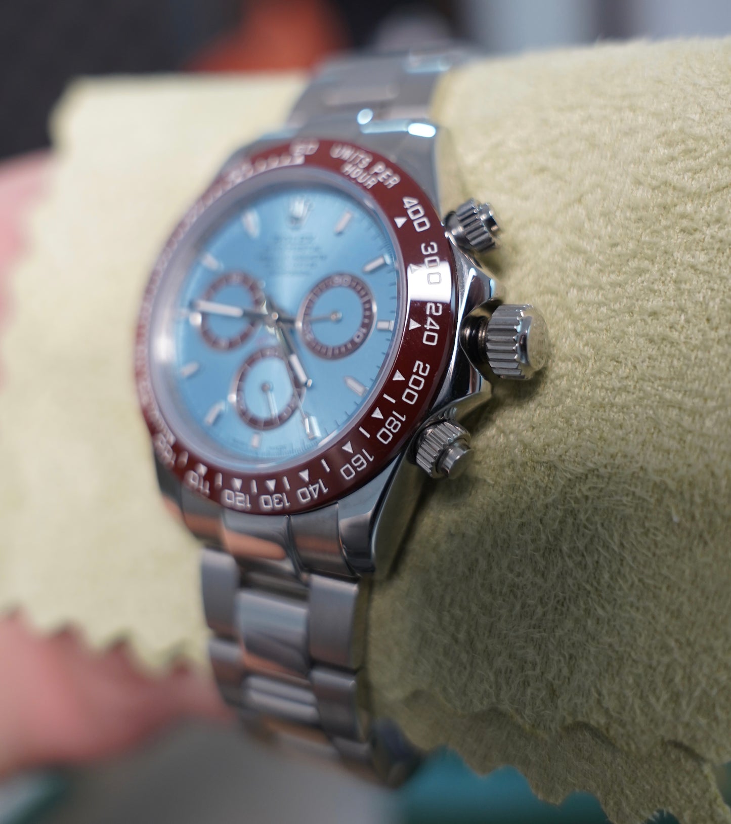 40 mm رولكس دايتونا كوزمو جراف بيزل بني