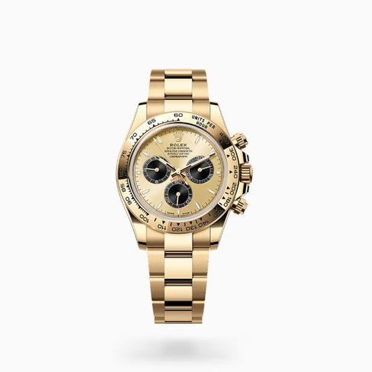 40 mm رولكس دايتونا ذهب أصفر بقرص أسود