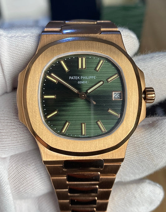patek philippe 5711- تطابق ١٠٠٪ ماكينة سويسري باتيك فيليب نوتليس كلين قطعه واحده