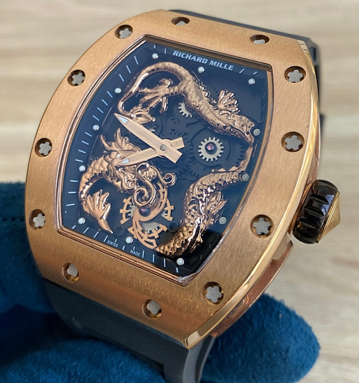 ريتشارد ميل فضي اصدار خاص و نادر " جاكي شان " - كلين ماكينة سويسري )