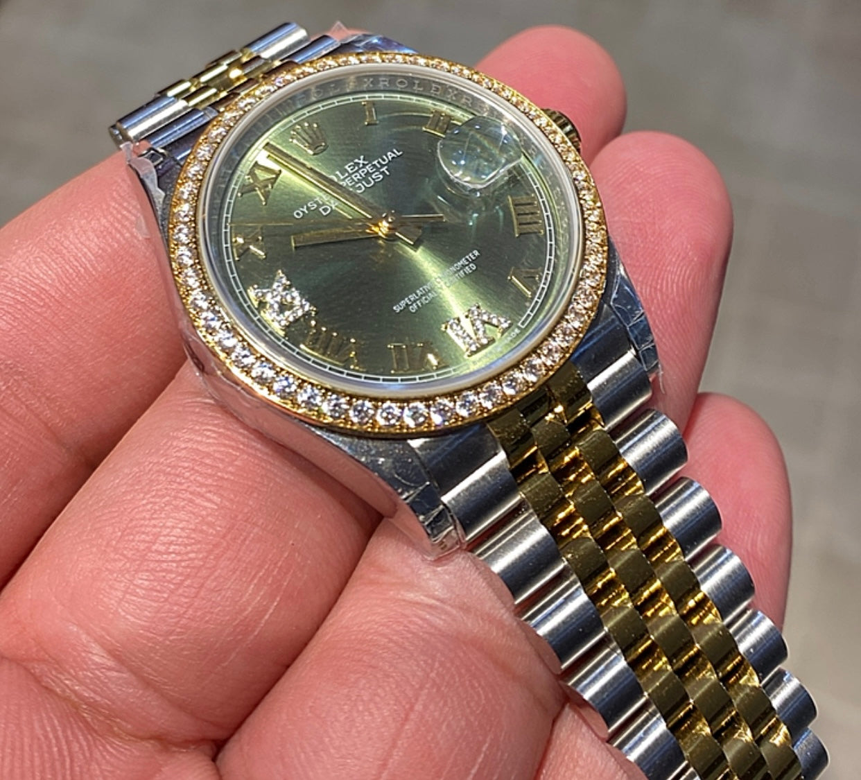 Rolex Datejust - حبة واحدة اوتوماتيك طبق الأصل لا يمكن تميزها و جميع الصور تصوير حقيقي للساعة مو من النت