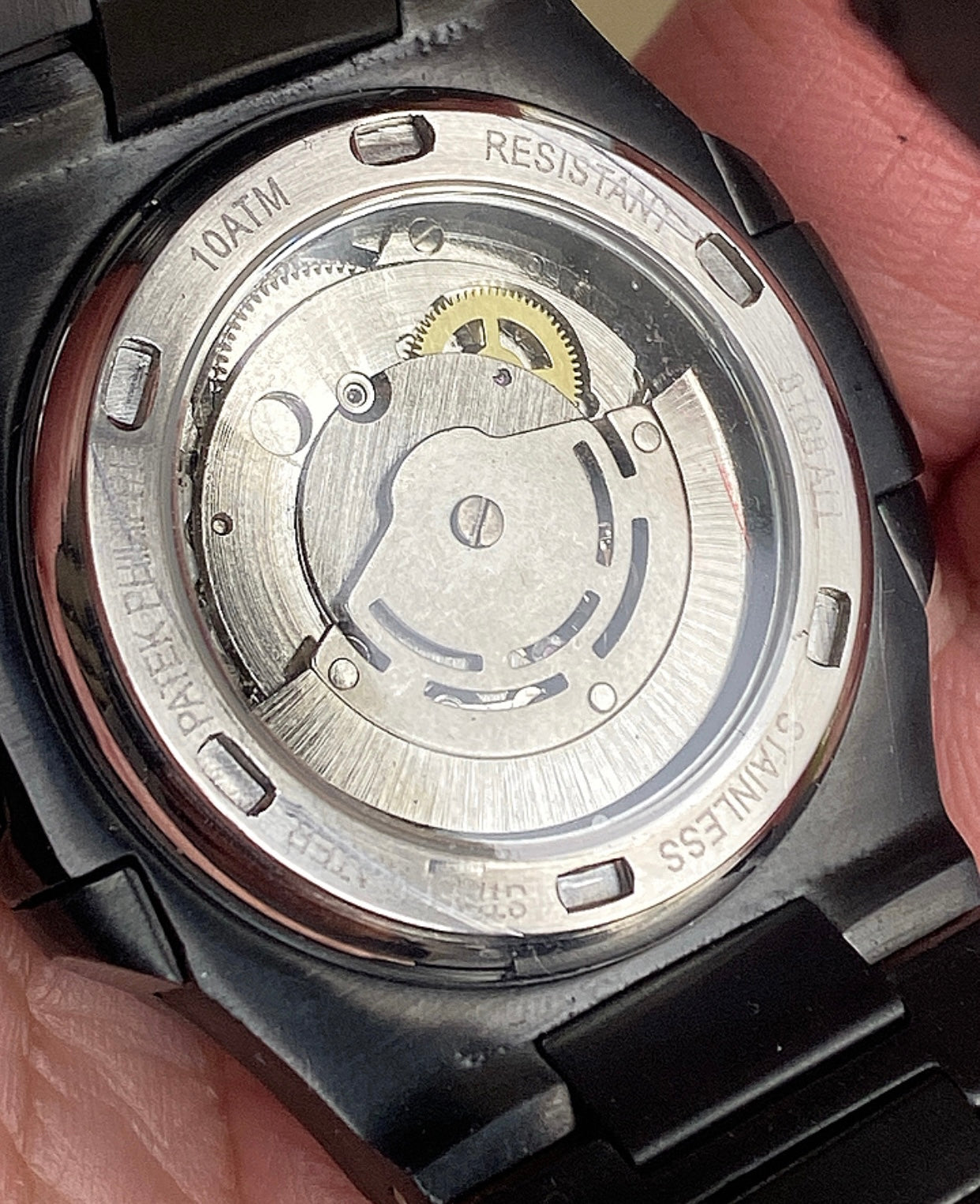 40.5 mm باتيك فيليب نوتلس بلاك مات كلين تايتل