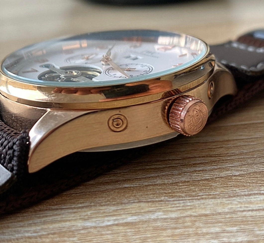 IWC AFTER MARKET EDIT 952 - الساعة كاين طبق الأصلية تم التعديل عليها - الساعة فينتج دون اوراق