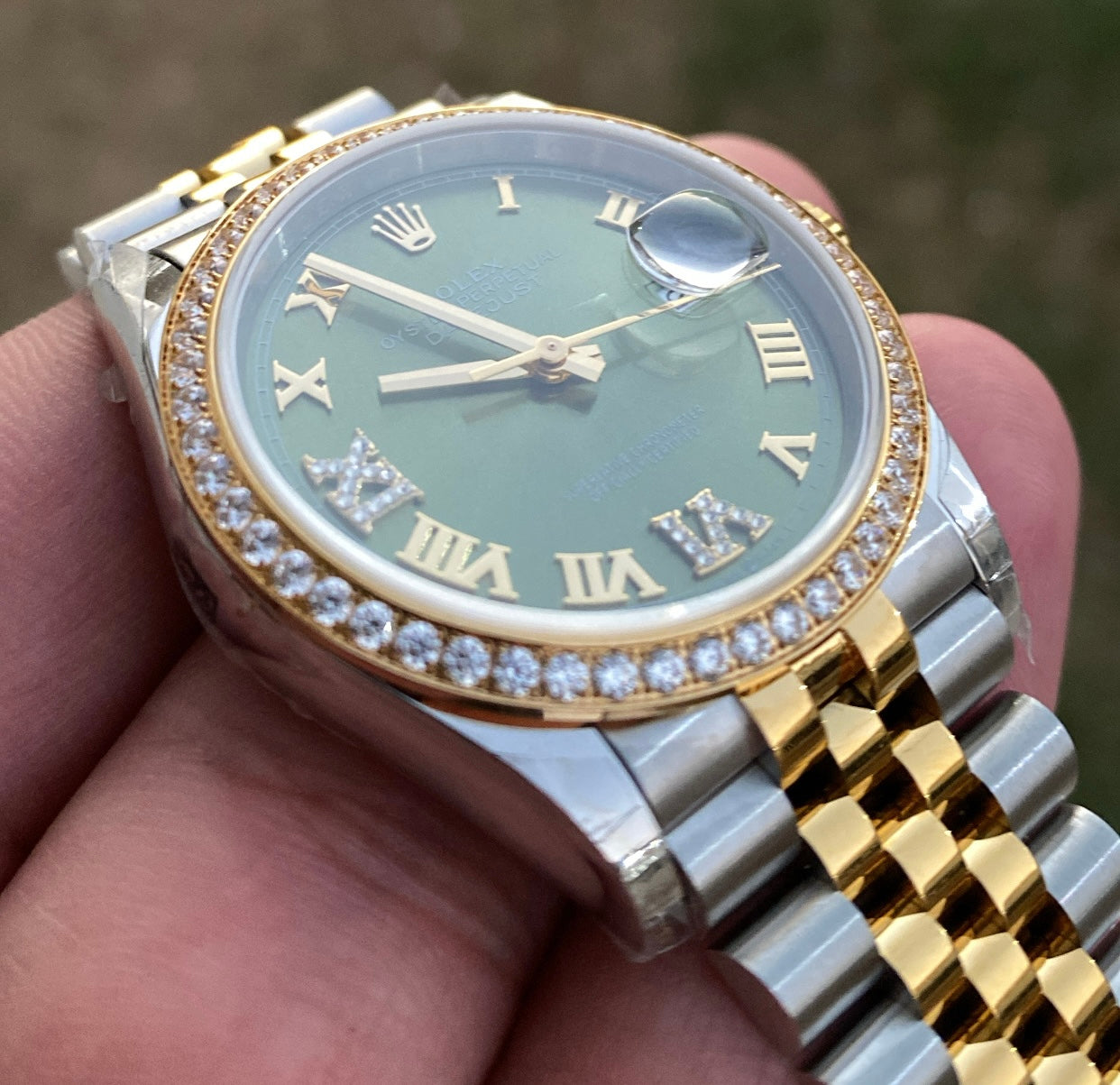 Rolex Datejust - حبة واحدة اوتوماتيك طبق الأصل لا يمكن تميزها و جميع الصور تصوير حقيقي للساعة مو من النت