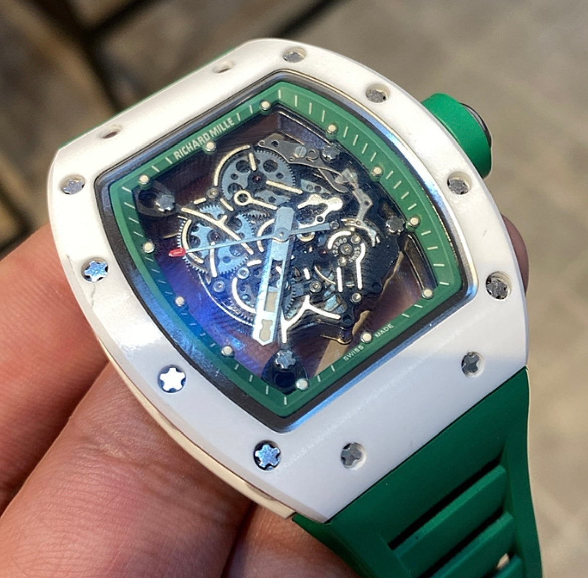 ريتشارد ميل بوبا واتسون وارد تركي- الساعة طبق الأصل ماكينة يدوية مثل الأصلية - سعر الاصلية ٤٠٠ الف دولار