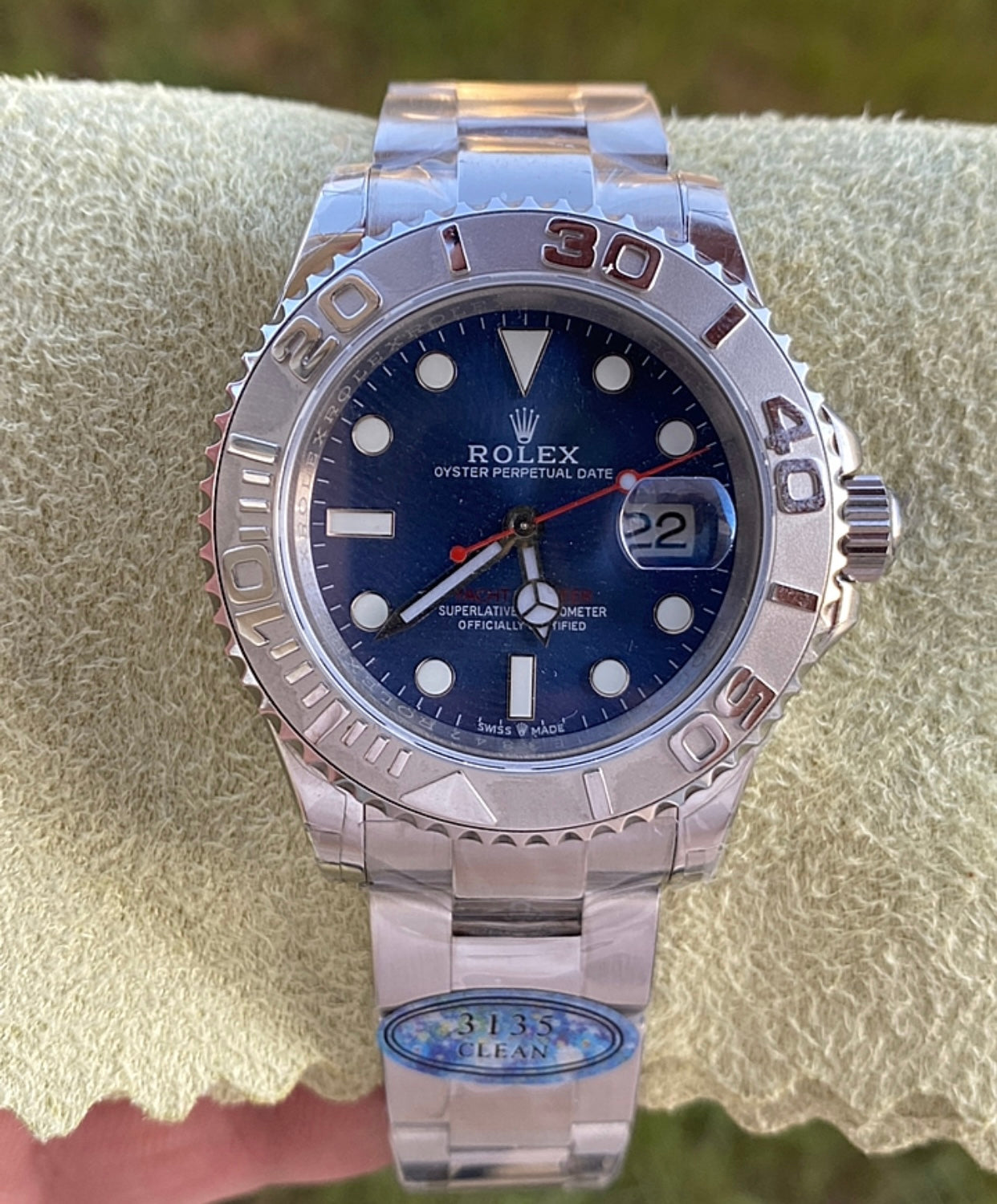 40 mm رولكس يخت ماستر ستانلس ستيل وبلاتينيوم