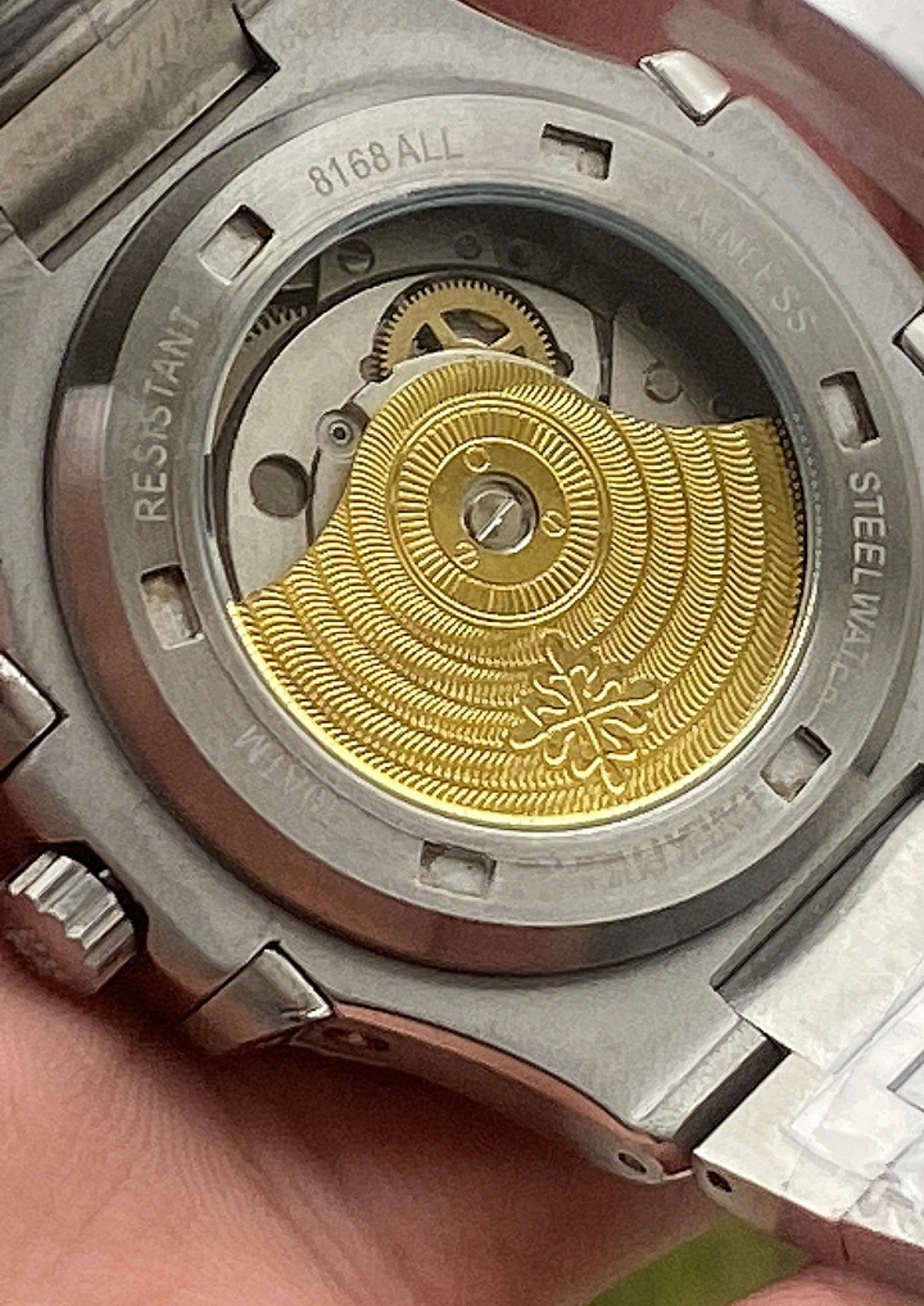 40.5 mm باتيك فيليب نوتلس كرونوجراف مينا ابيض  -   -كلين
