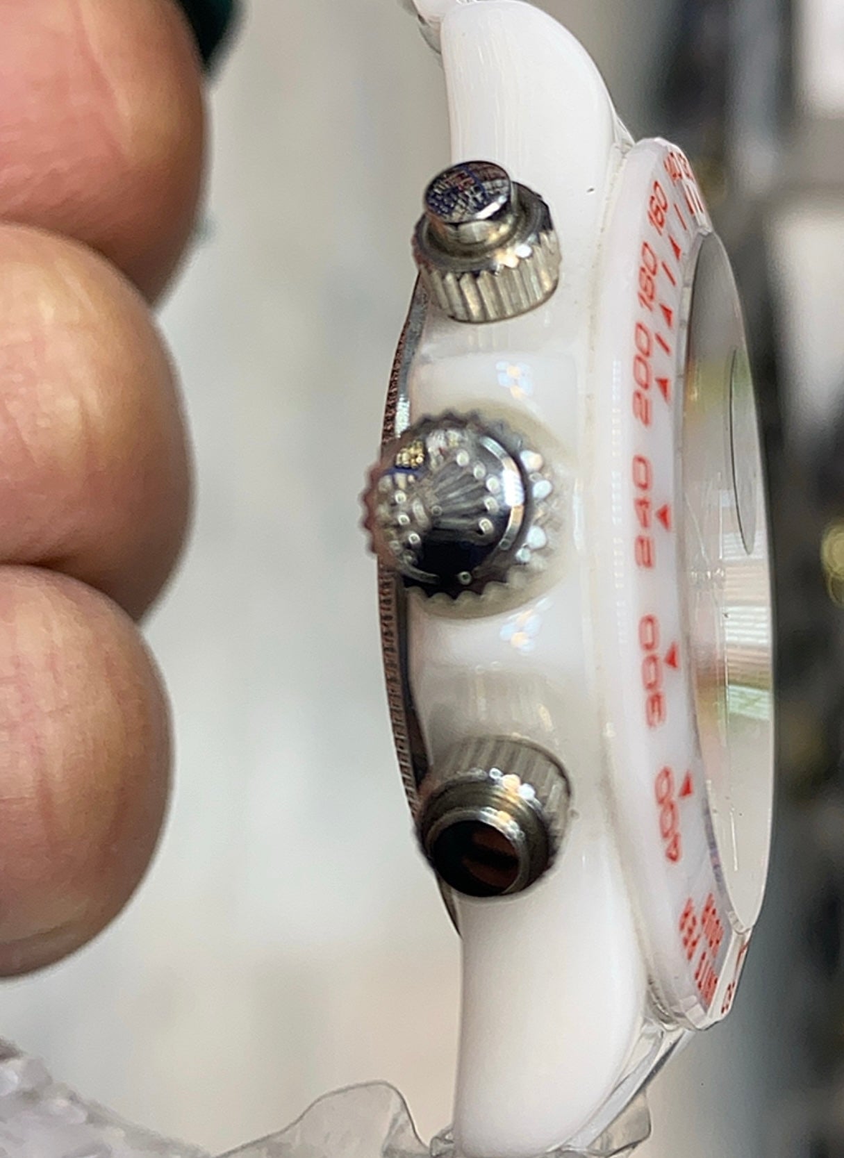 40 mm رولكس دايتونا كوزموجراف سيراميك لون ابيض - متوفر قطعتين
