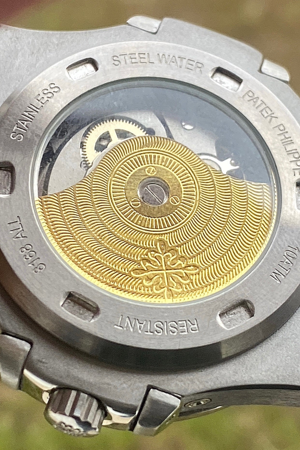 40.5 mm باتيك فيليب نوتلس كرونوجراف مينا اسود  -   -كلين