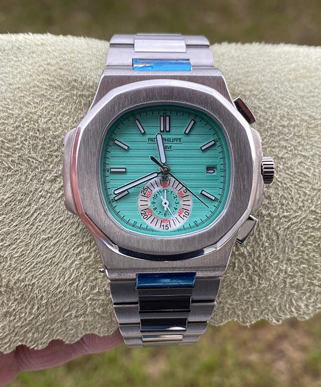 40.5 mm باتيك فيليب نوتلس تيفاني كرونوجراف - كلين