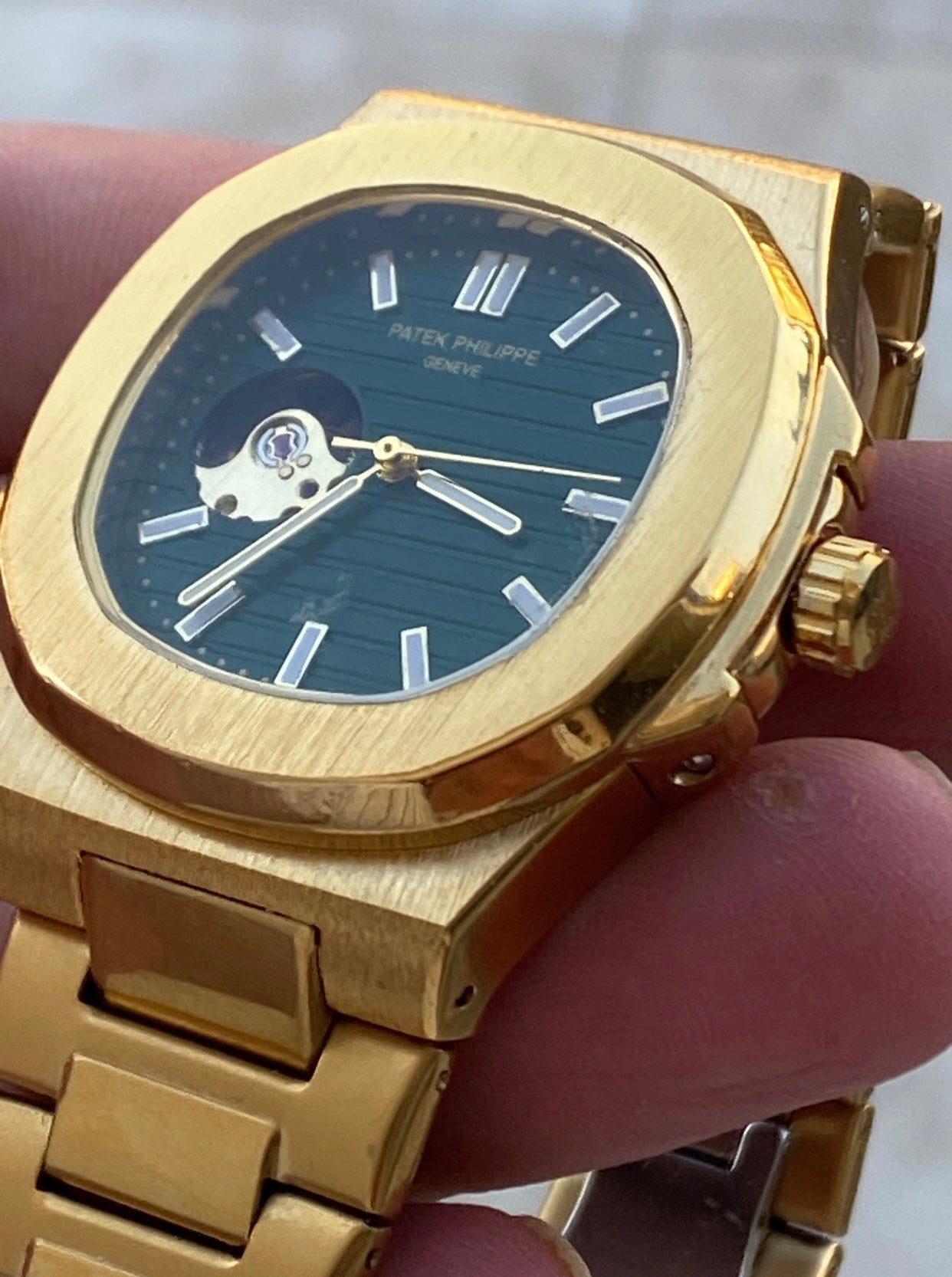 باتيك فيليب ذهبي داخل اخضر مستعمل  اصدار ٢٠١٠  40 mm