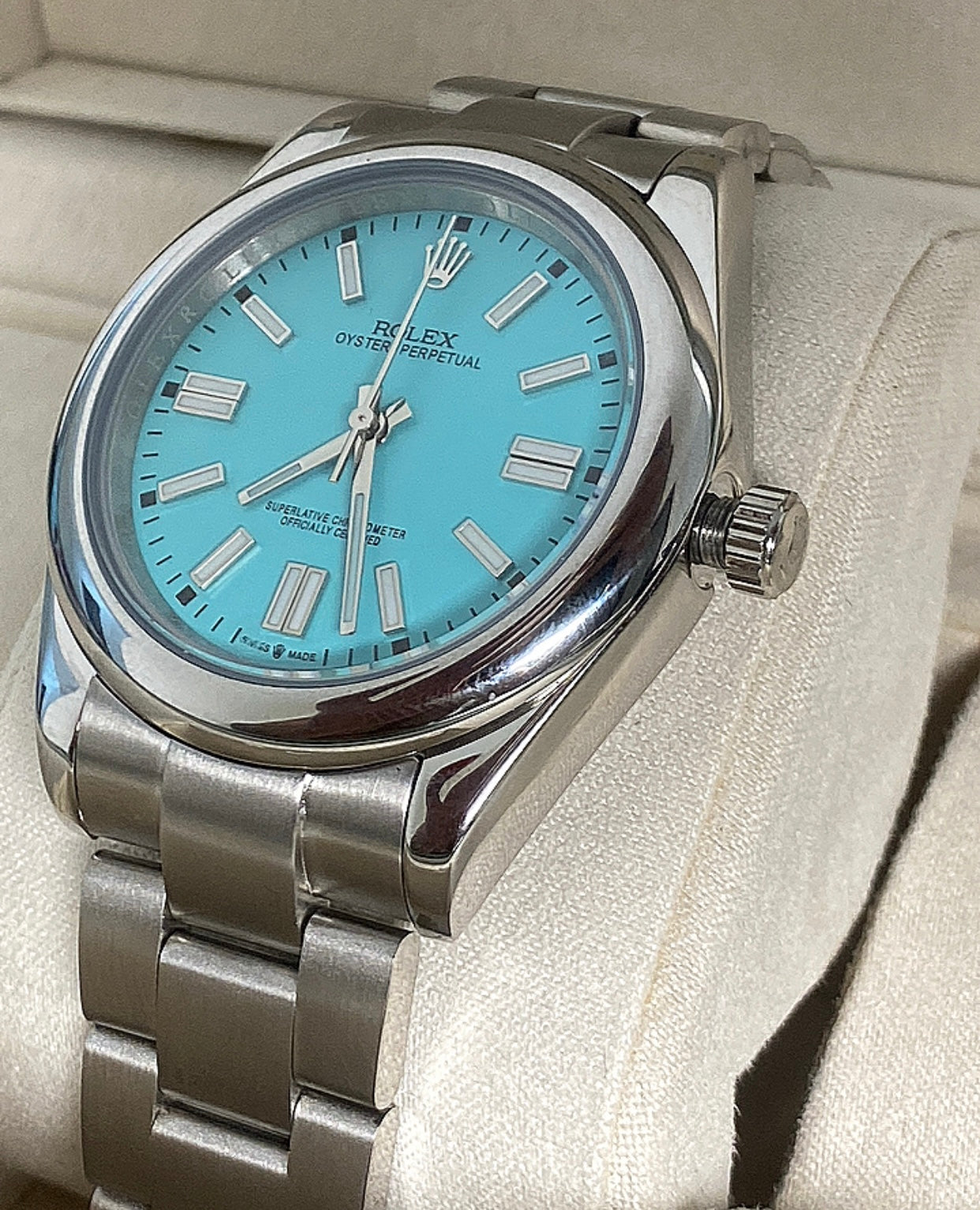 Rolex oyster perpetual Tiffany - متوفر قطعتين جراند ماستر