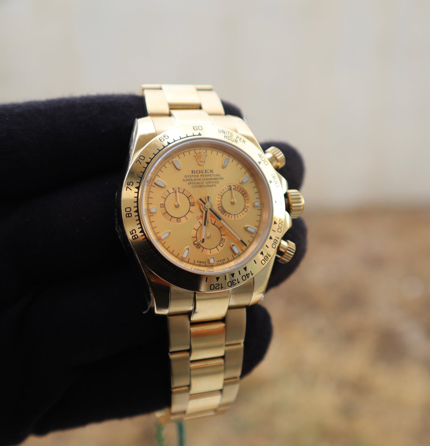 Rolex Cosmograph Daytona - دايتونا كوزموجراف فول جولد عيار ١٨ طلاء