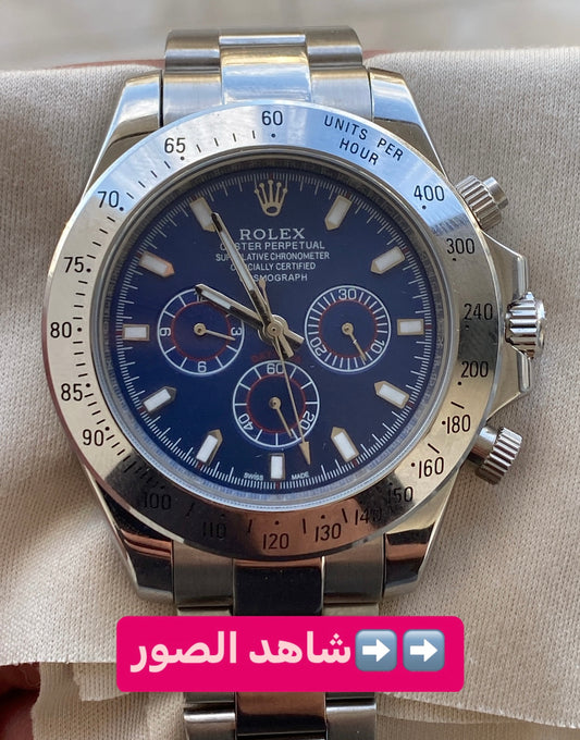 ساعه دايتونا كرونوجراف مسلتعمله قطعه واحده -قيمتها بالسوق اعلى من هيك بكثير