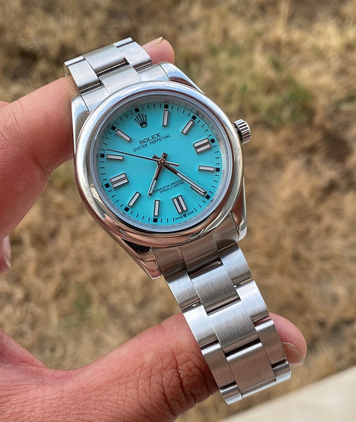 Rolex oyster perpetual Tiffany - متوفر قطعتين جراند ماستر