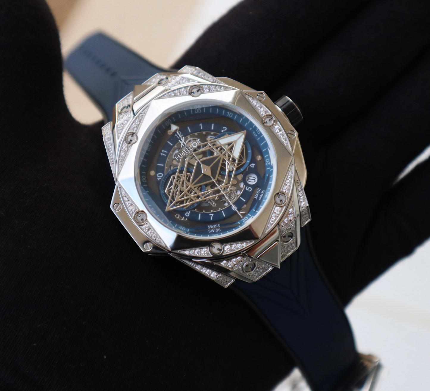 Hublot Big Bang Sang Bleu - قطعة واحدة كلين طبق الاصل