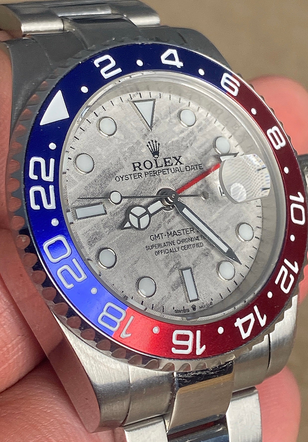 43 mm رولكس ببسي ماربل - مستعملة بحالة الحديد sold out