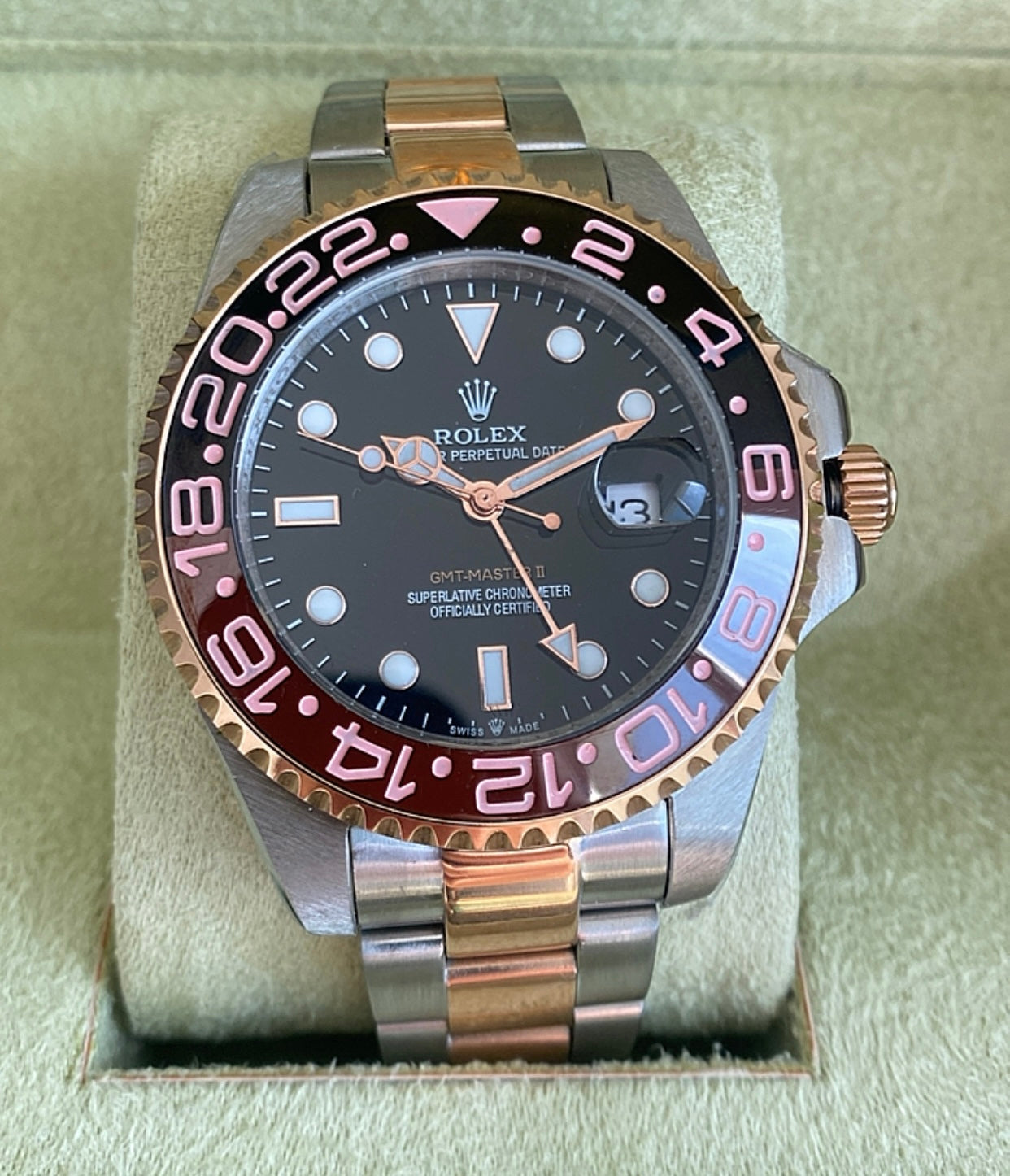43 mm رولكس رووت بيير ماستر كلين- Rolex Root Beer