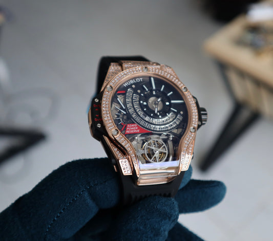 Hublot MP9 Tourbillon - هابلوت ام بي ناين روزجولد ذايموند