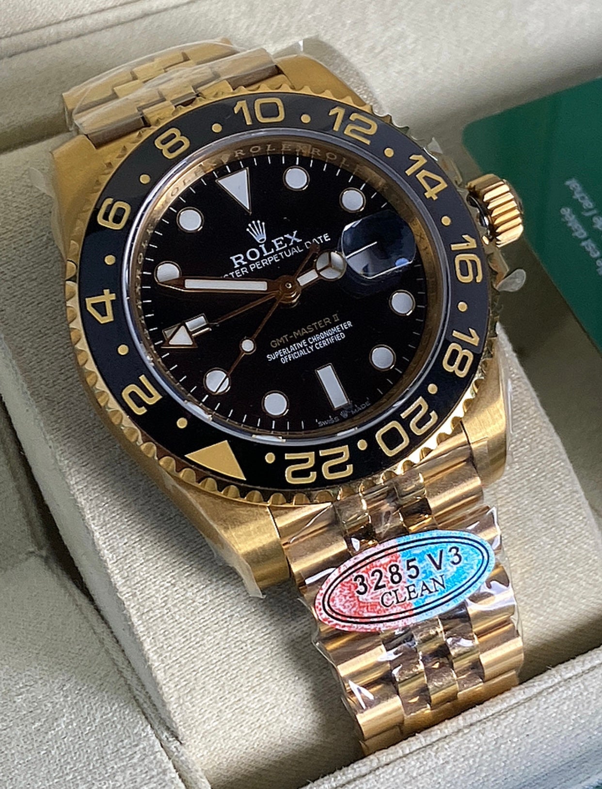 Clean Rolex GMT-Master II  40 mm -قطعة واحدة كلين ماكينة سويسري