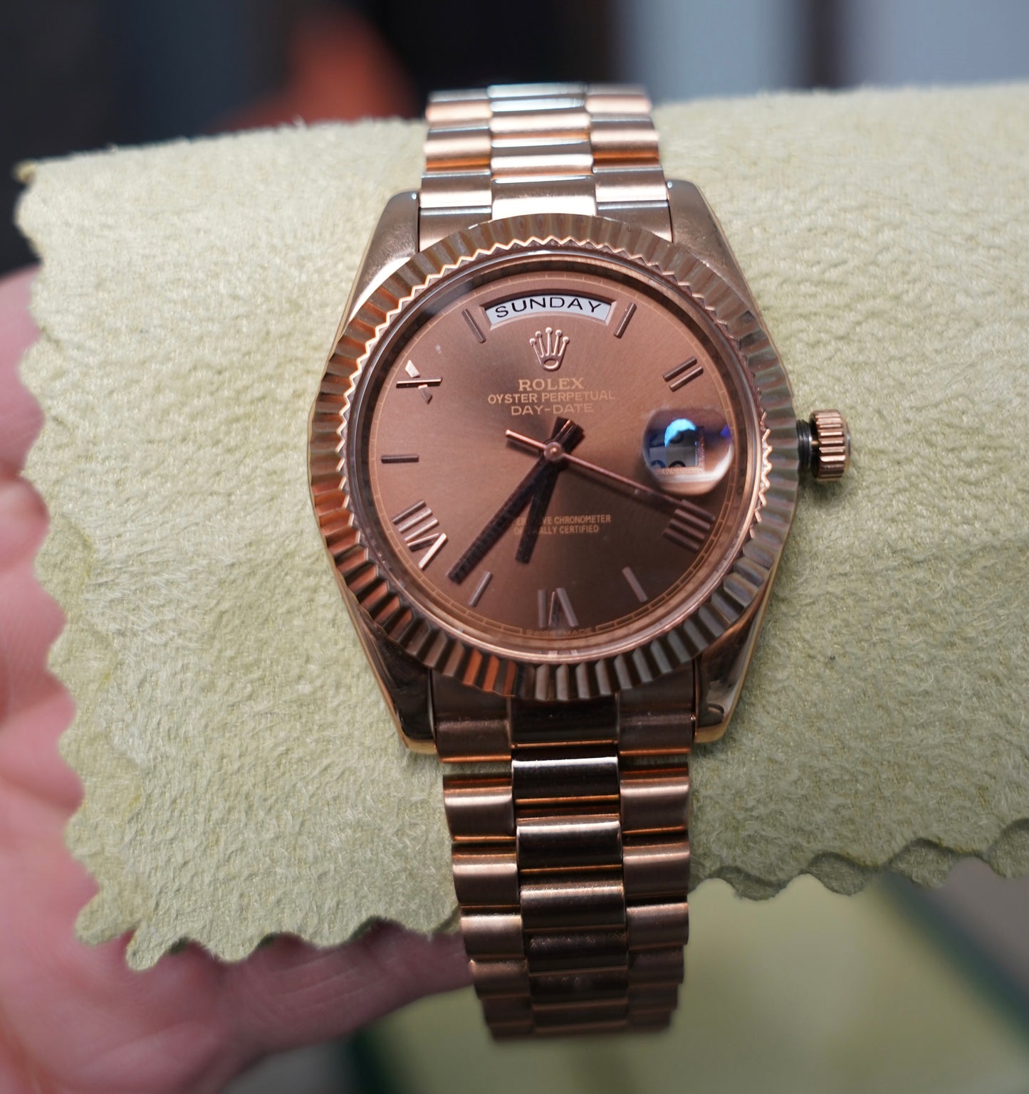 40 mm رولكس داي ديت روز جولد سوبر كواليتي