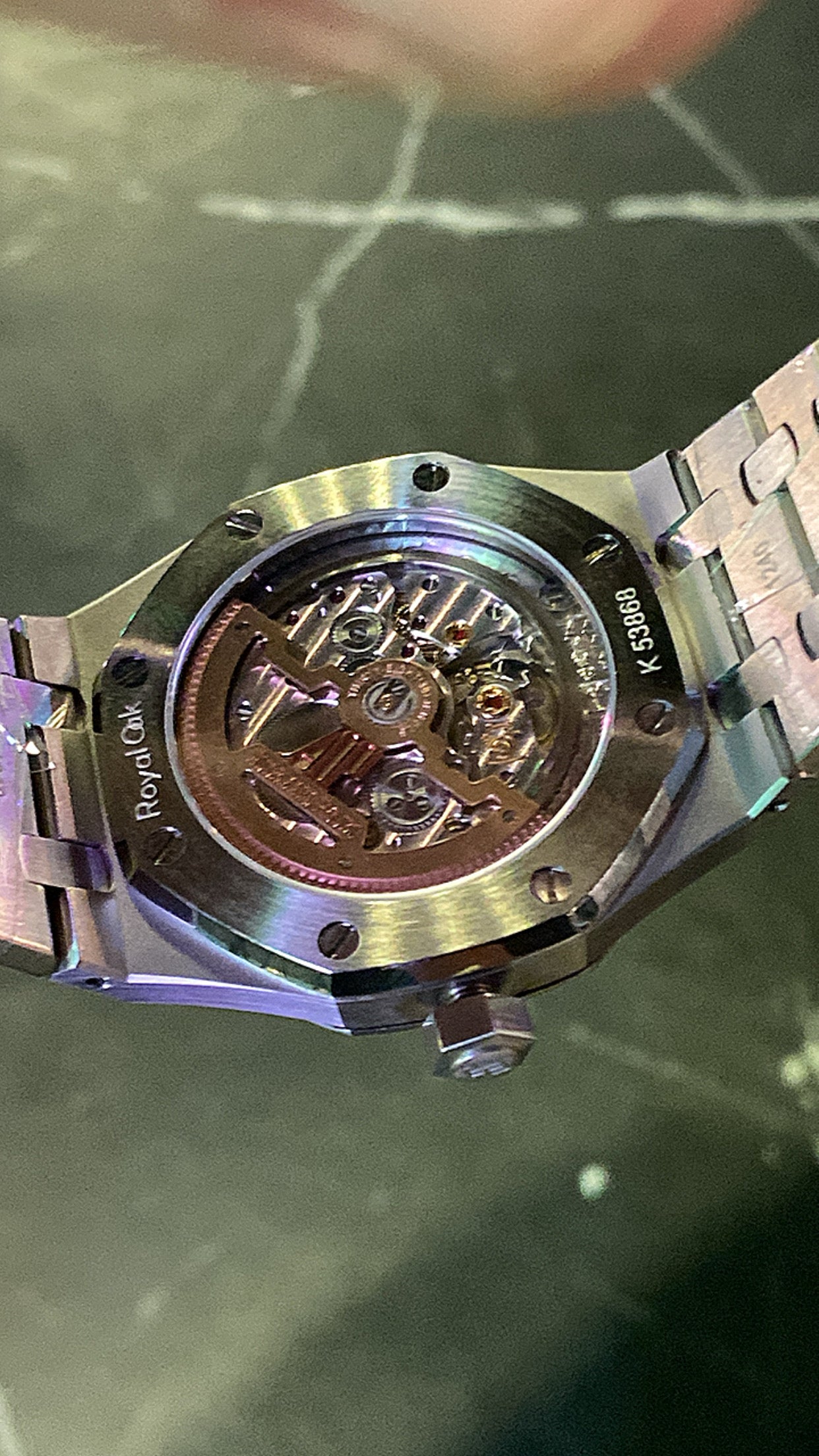 الساعة ب ستيكراتها - اي بي رويال اوك كلين طبق الأصل لا تميز ماكينة سويسري طبق الاصل