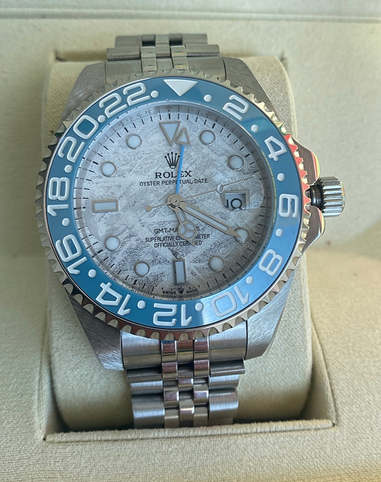 Blue Rolex GMT Master II Meteorite 43 mm - Clone 100%