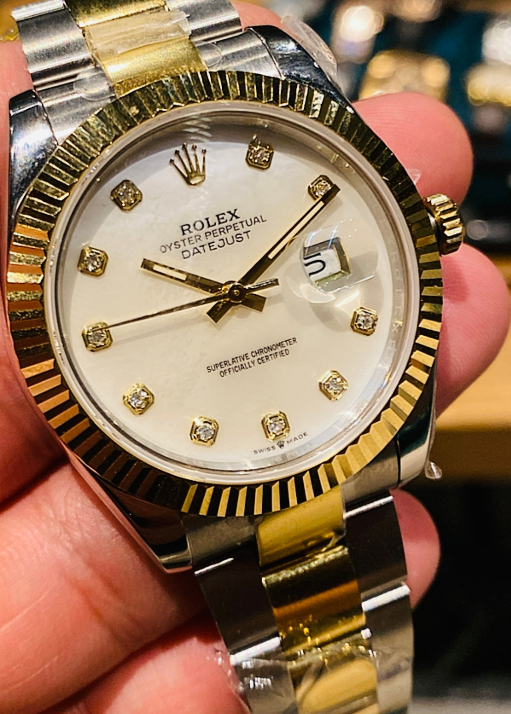 روليكس ديت جست تو تون اويستر - مينا صدق طبق الأصل ماكينة سويسري كلين