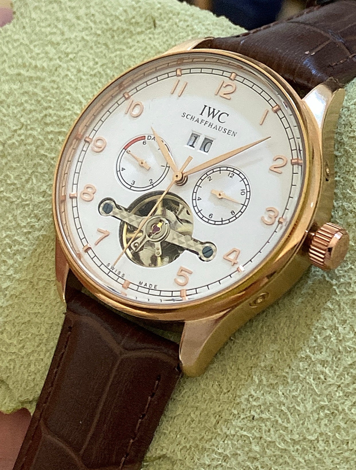 IWC BigDate CLEAN AA  - توربيون بيج دايب توقيتين  كلين