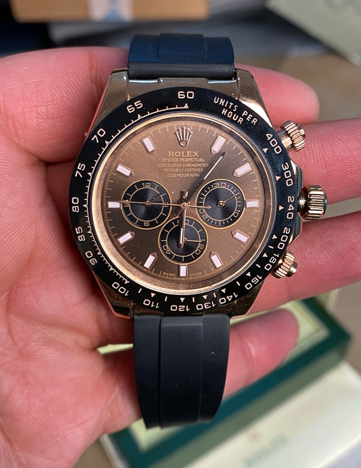 رولكس دايتونا شوكليت كميه محدوده  43mm