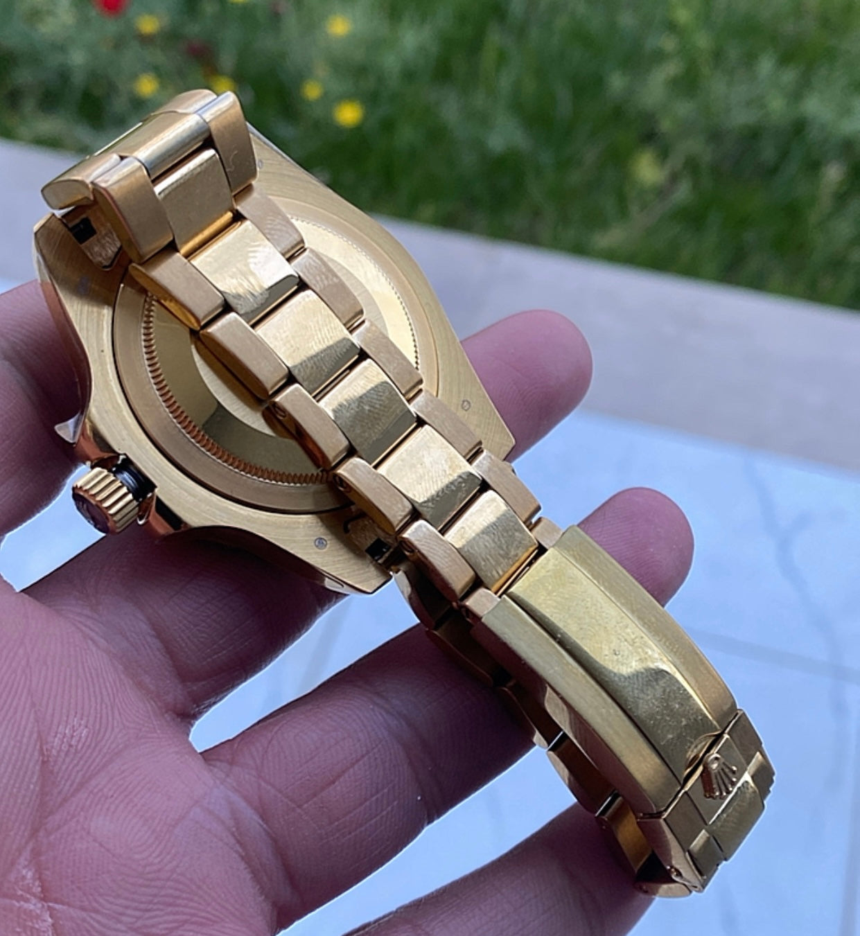 43 mm رولكس جي ام تي ماستر جولد اويستر - مستعملة بحالة الجديد