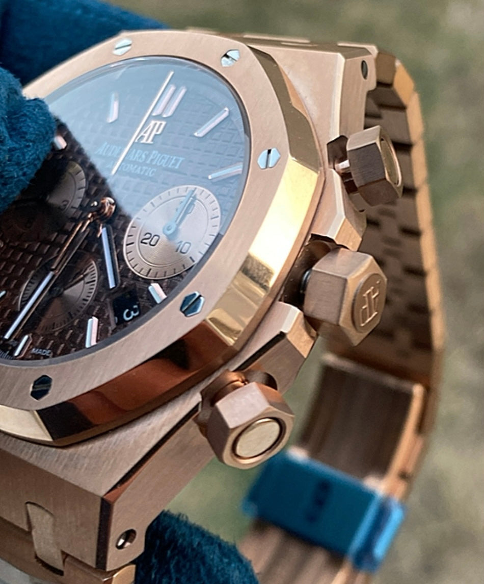 AP - Royal OAK Chronograph - رويال اوك كرونوجراف كلين طبق الاصل ماكينة سويسري