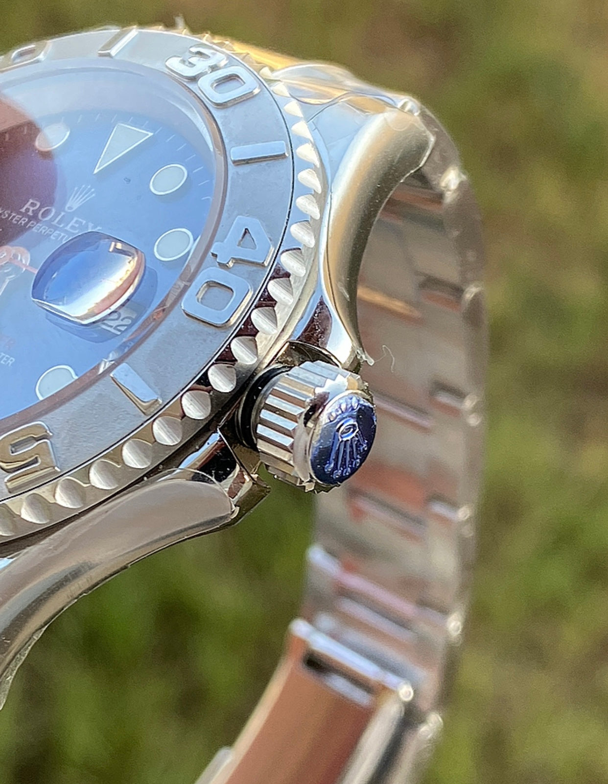40 mm رولكس يخت ماستر ستانلس ستيل وبلاتينيوم