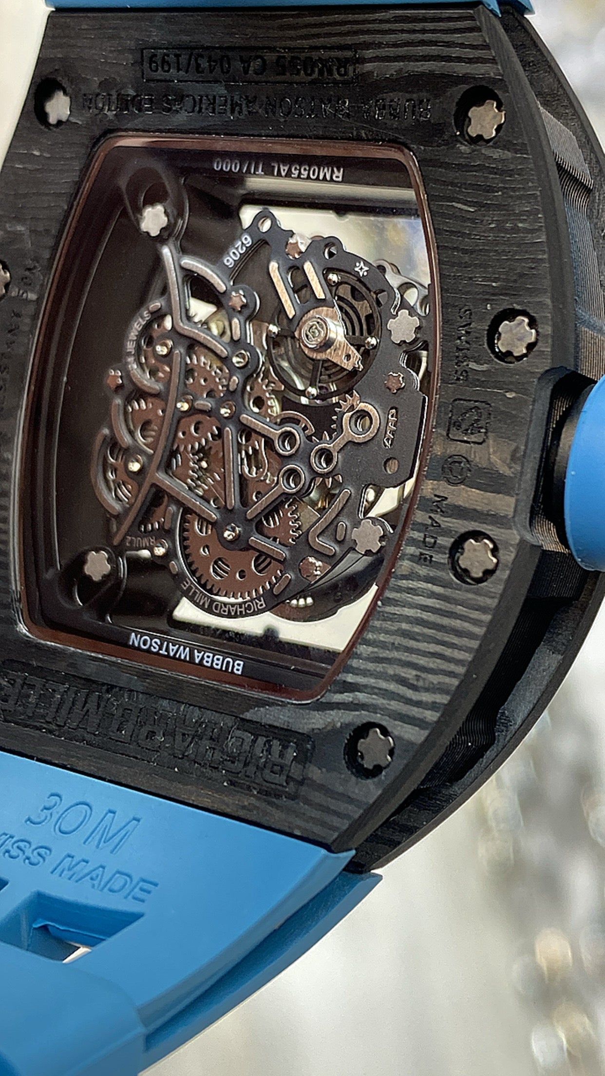 Richard Mille | RM 055 Yas Marina Circuit Blue  (كلين تايتل)