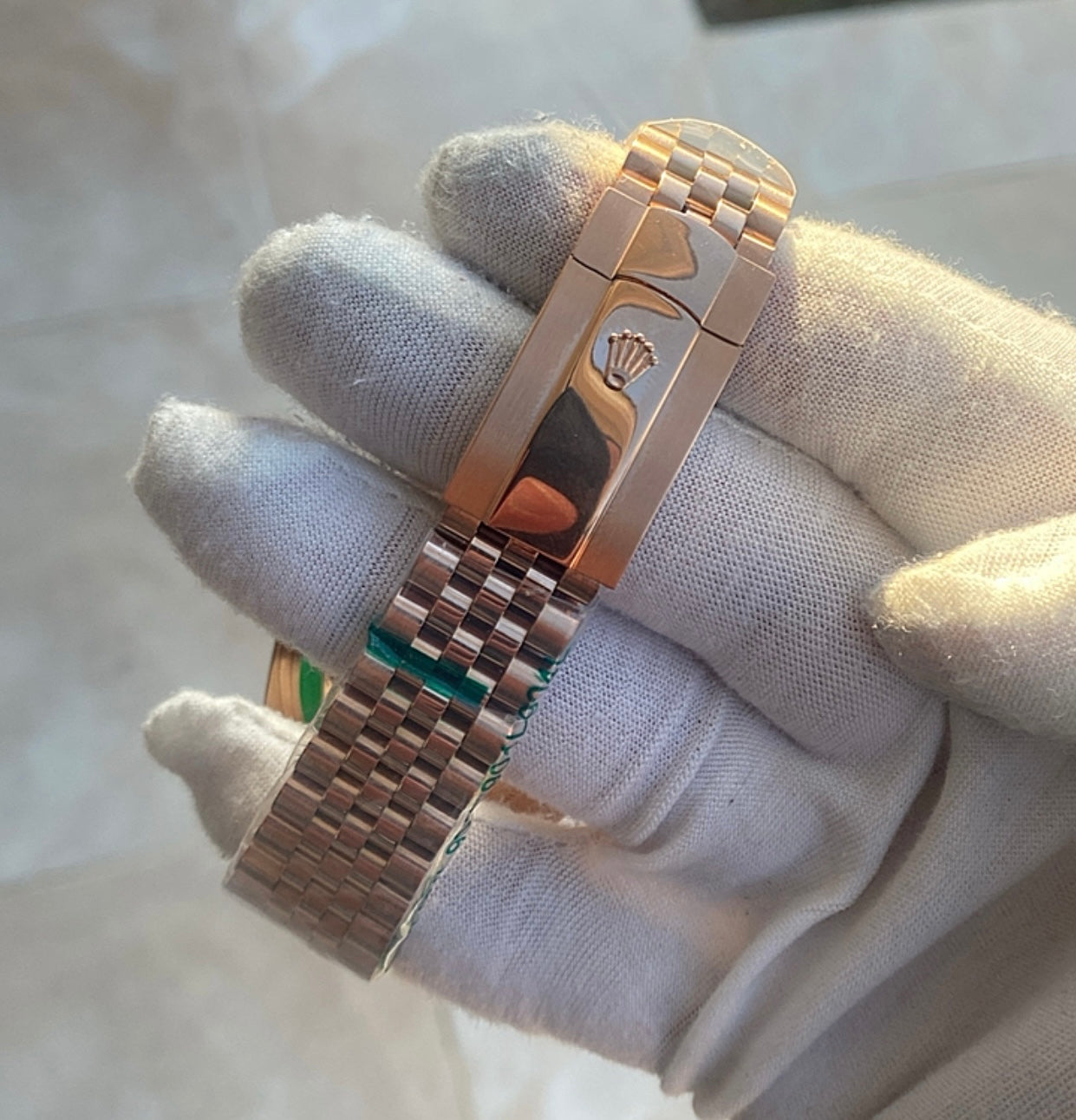 42 mm ساعة رولكس سكاي دولر سوبر كلين - روز جولد بالكامل