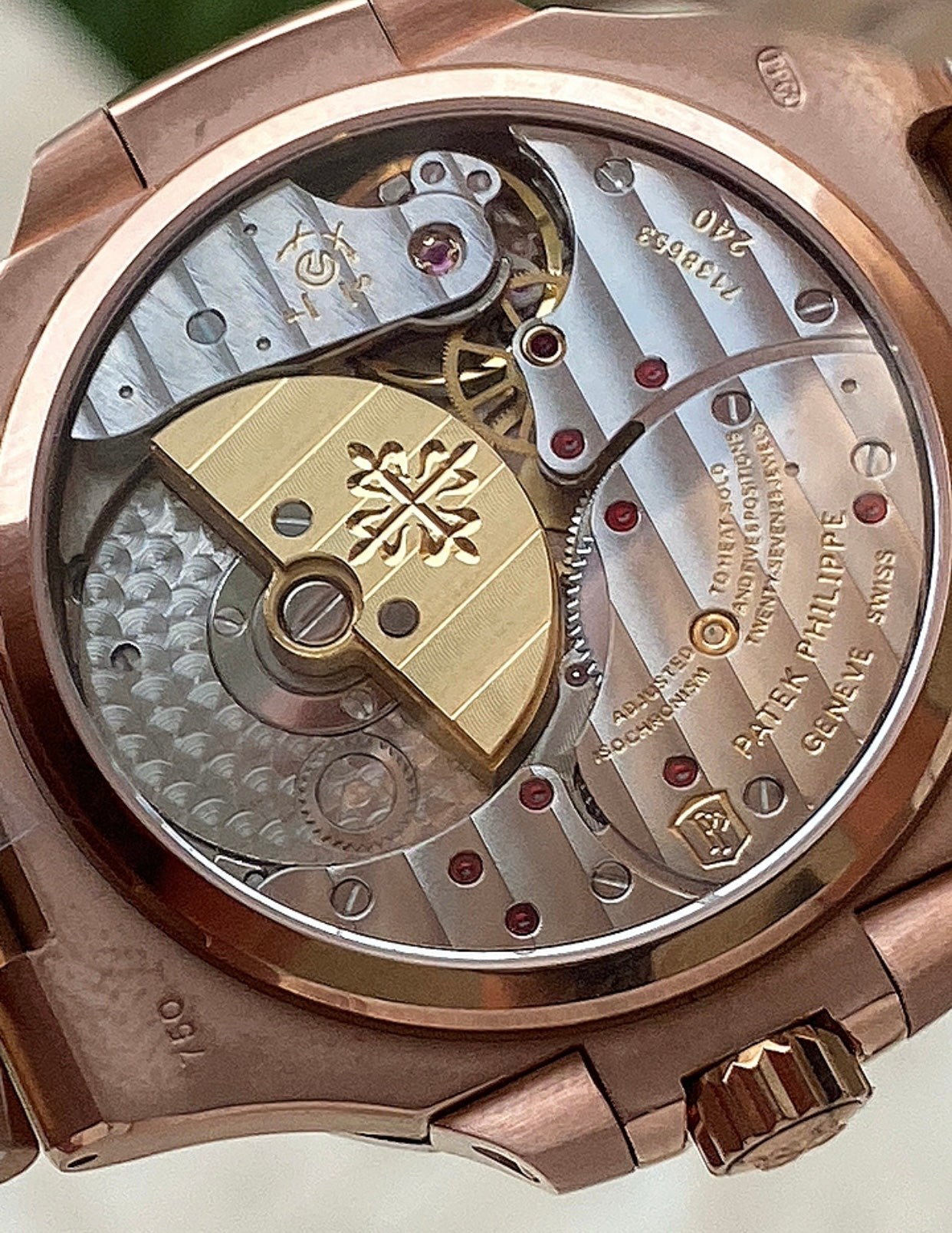  40 mm patek philippe 5712 - تطابق ١٠٠٪ ماكينة سويسري ذهب وردي عيار ١٨ طلاء بنفس درجة الباتيك
