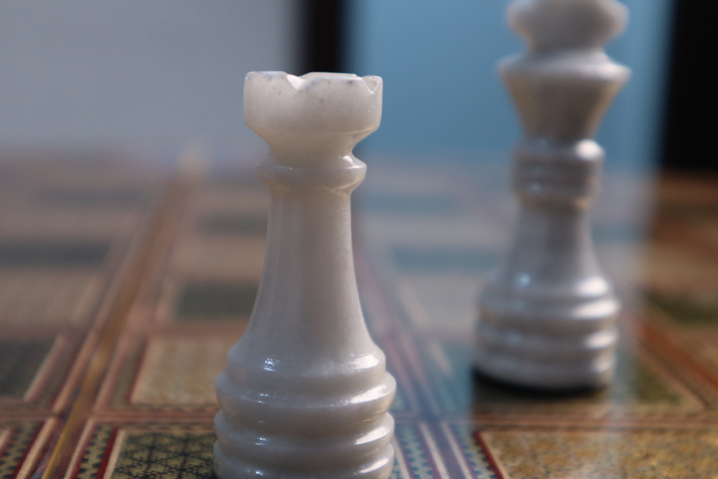 طاولي + شطرنج قطعة فنية للاقتناء - حجم كبير