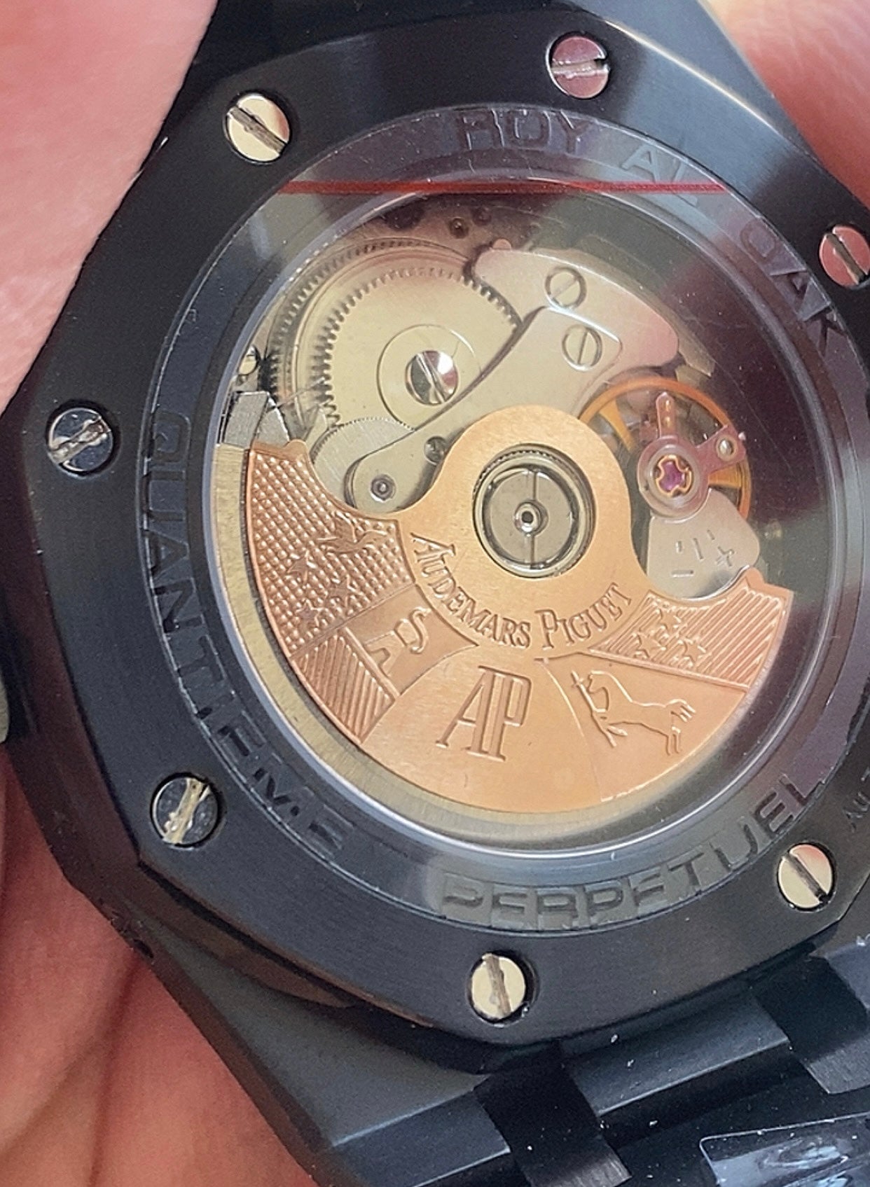 AP Calendar-black matt 41 mm  (كلين تايتل)