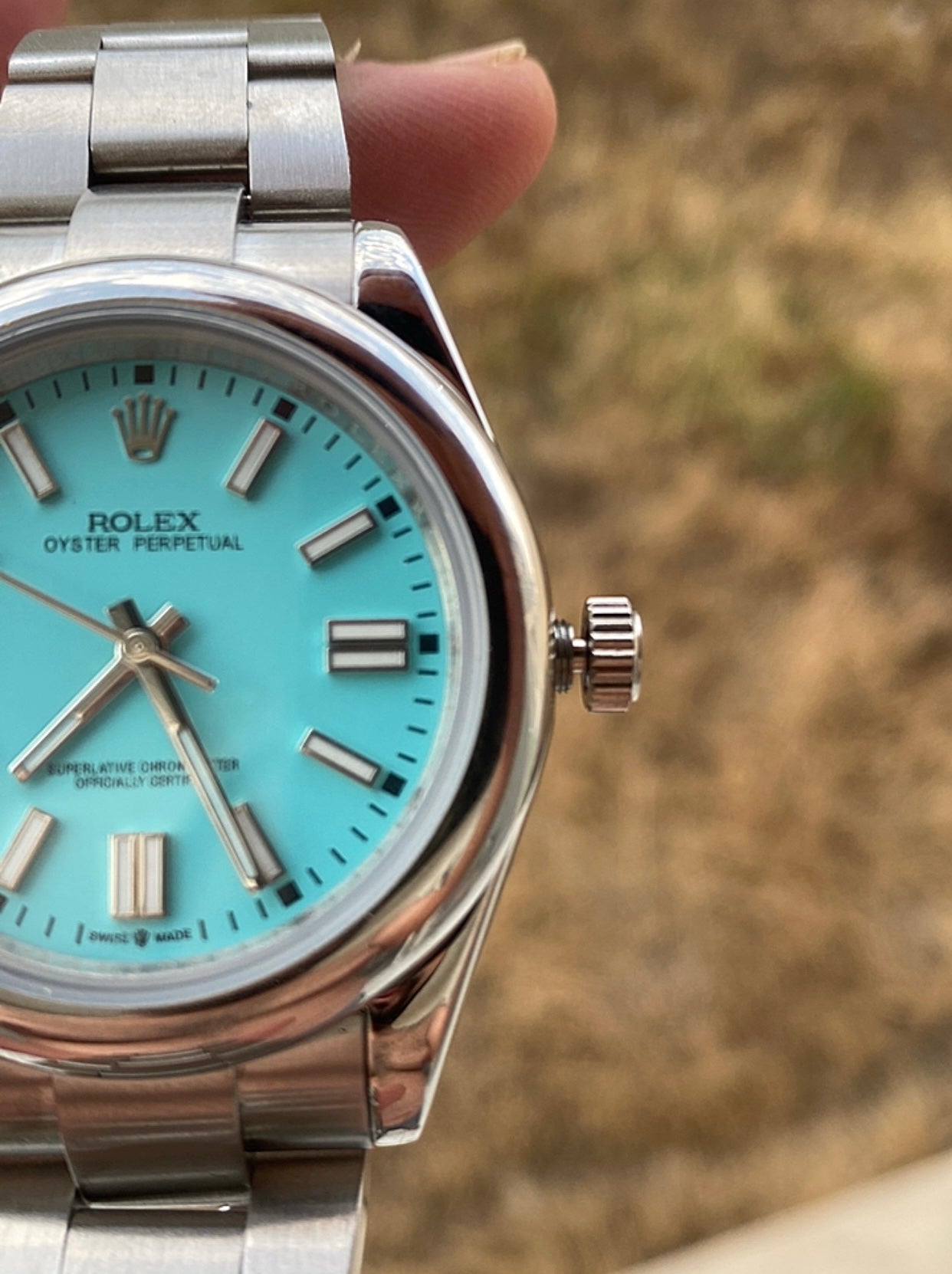 Rolex oyster perpetual Tiffany - متوفر قطعتين جراند ماستر