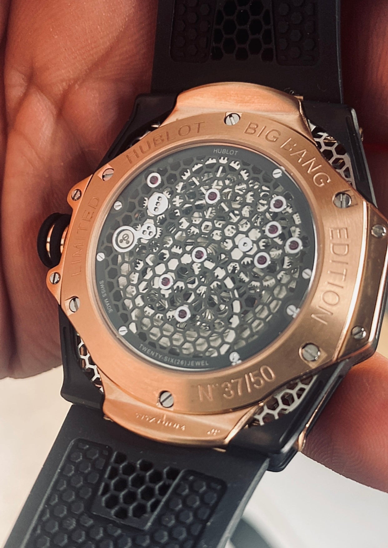 Hublot BigBang 2024 - هابلوت بيج بانج روز جولد  كلون ماستر طبق الاصل