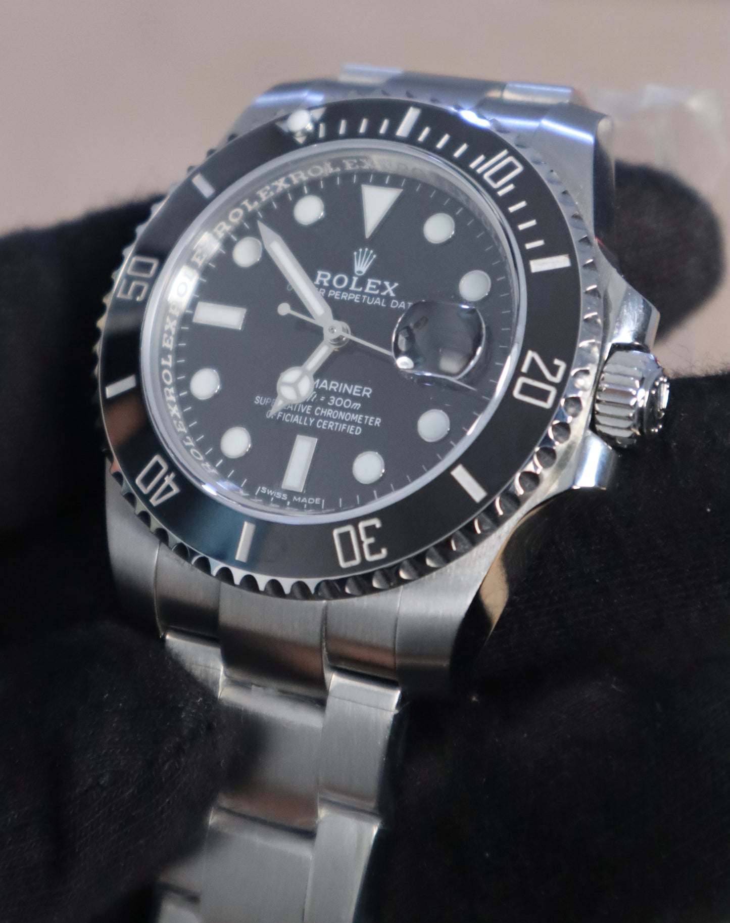 41 mm رولكس سبمارينر ديت ستانلس ستيل أسود