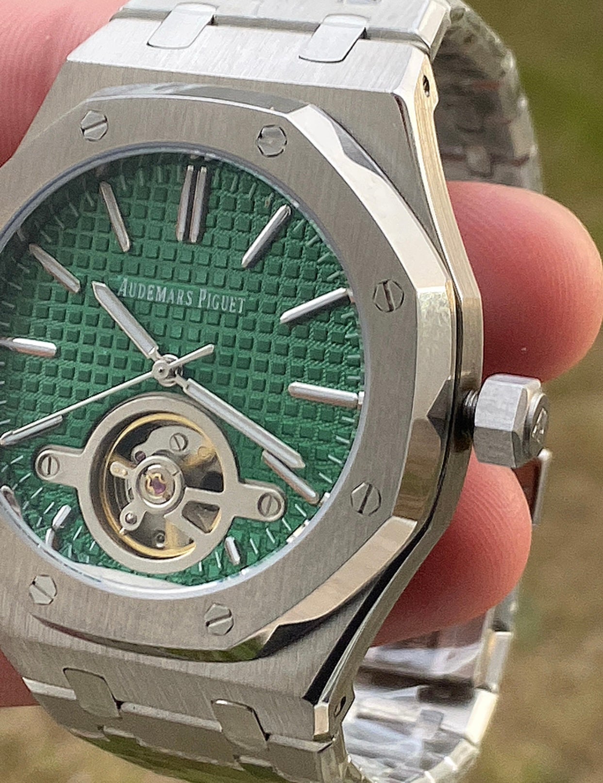Audemars Piguet Royal Oak Tourbillon Extra-thin Clean 41 mm - رويال اوك توربيلون مينا نيلي