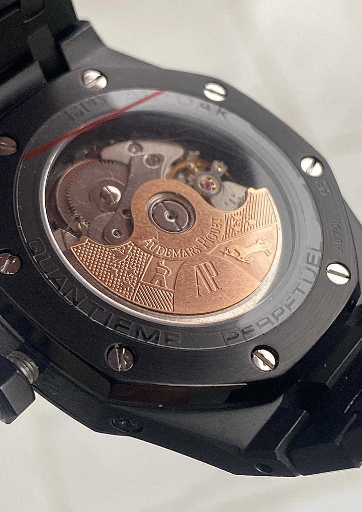 AP Royal Oak Calendar 41 mm - أي بي رويال اوك كاليندار اسود